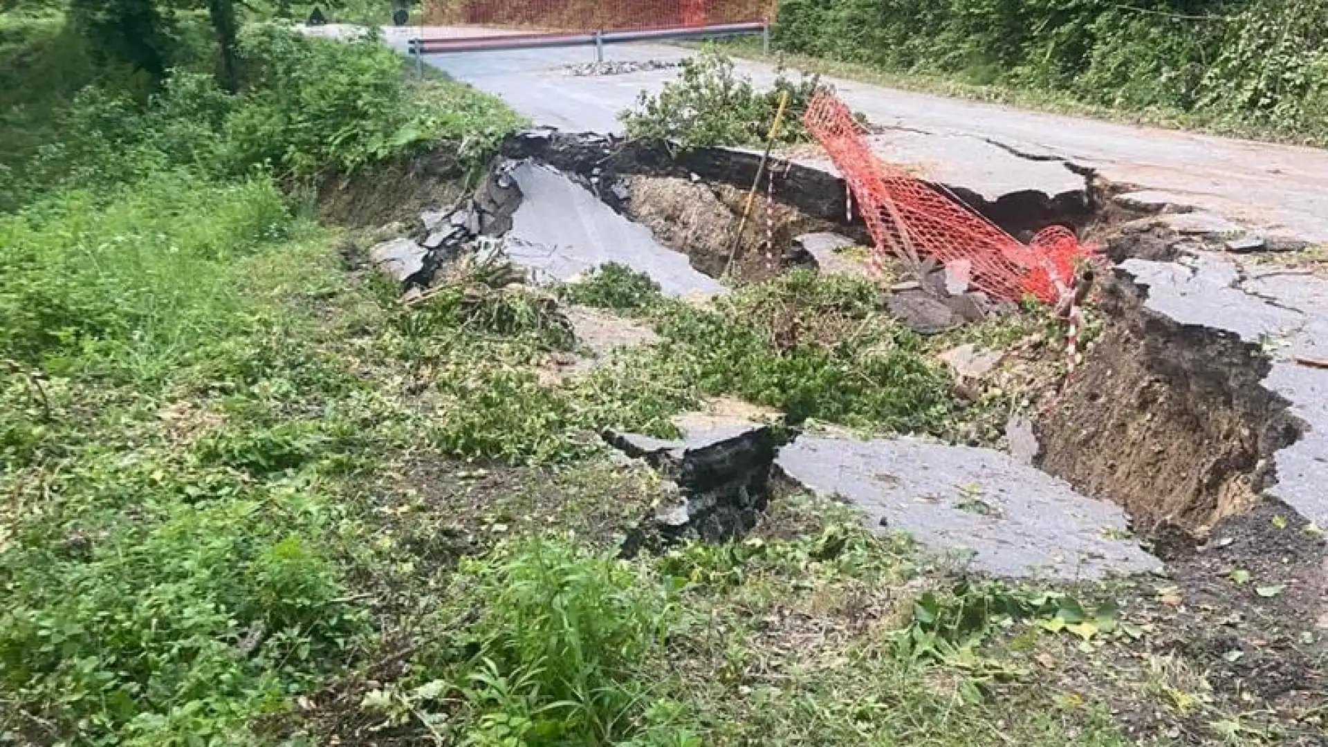 Chiusa per frana la strada provinciale Miranda-Carovilli