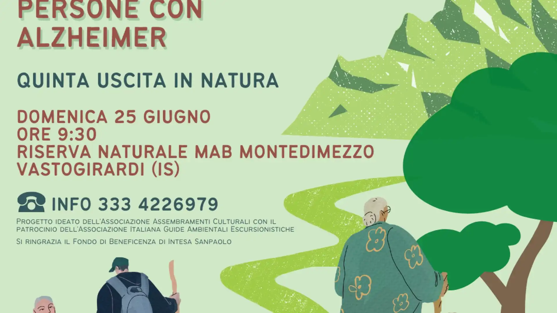 Natura inclusiva e accessibile per persone con disabilità cognitiva. Torna l’evento denominato “Natura senza barriere”.