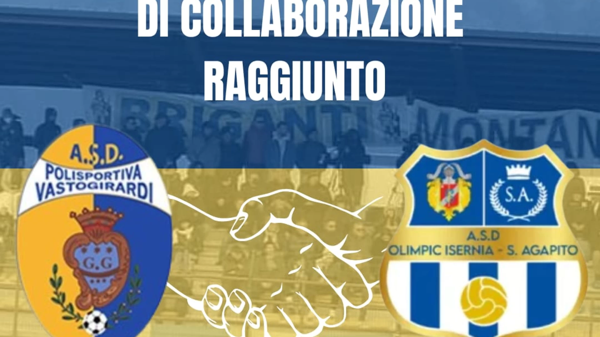 Calcio, Serie D: L’Asd Polisportiva Vastogirardi e l’Olimpic Isernia Sant’Agapito collaboreranno per il settore giovanile.