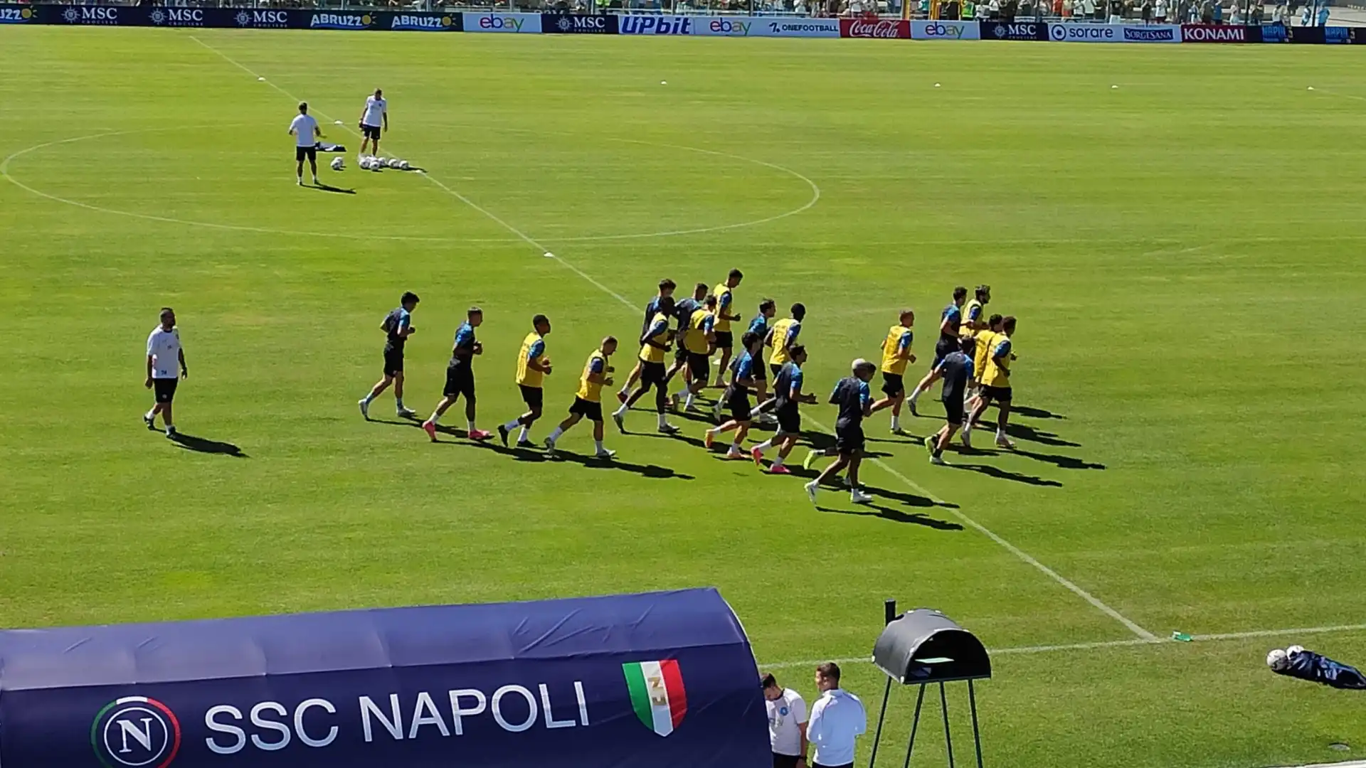 Castel Di Sangro: day 13 al Patini. Allenamento tattico e partita a campo largo per la truppa di Garcia.