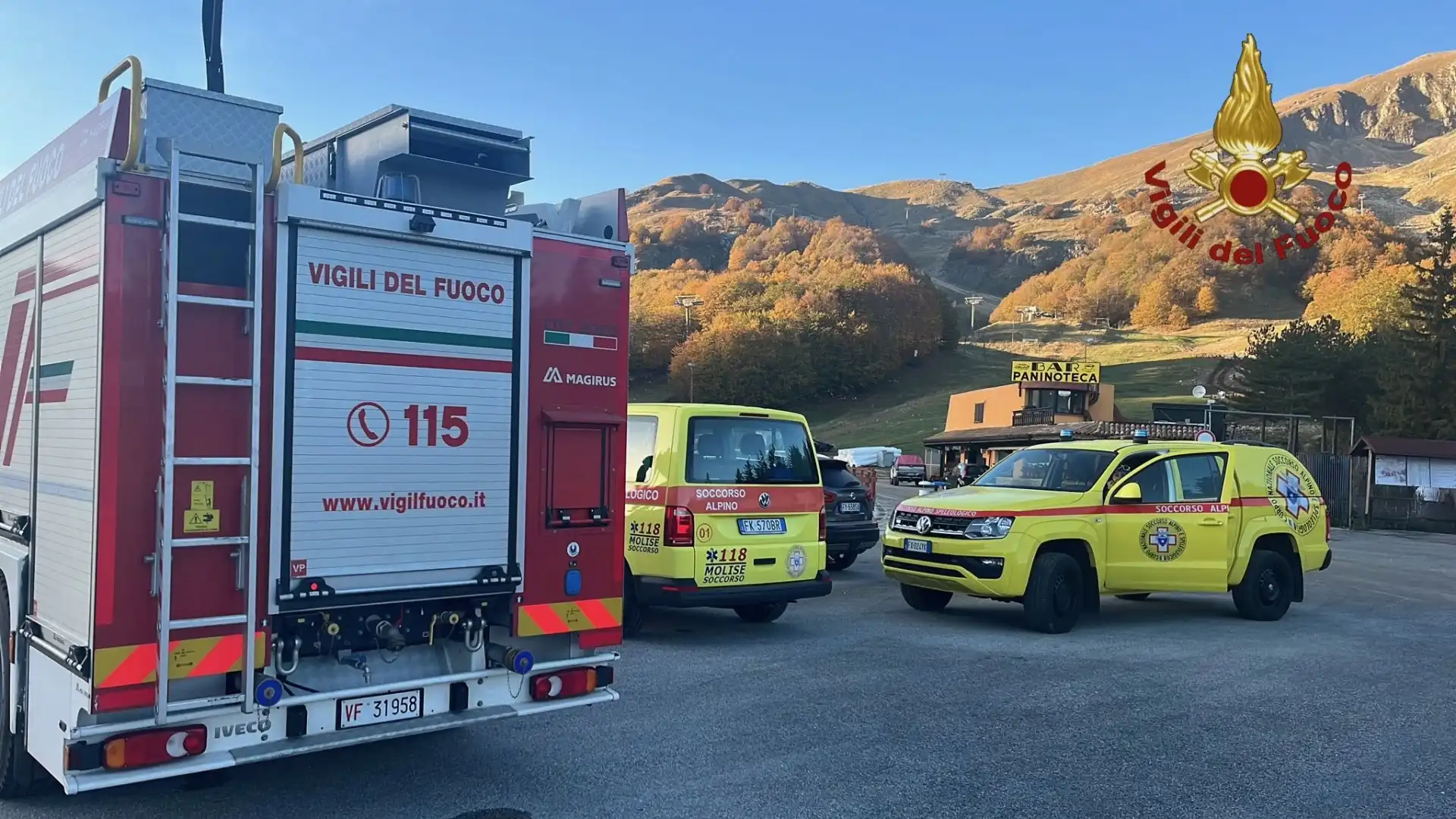 Donna precipitata tra Monte Miletto e Colle Tamburro. Terminate questa mattina le operazioni di recupero. Guarda le foto.