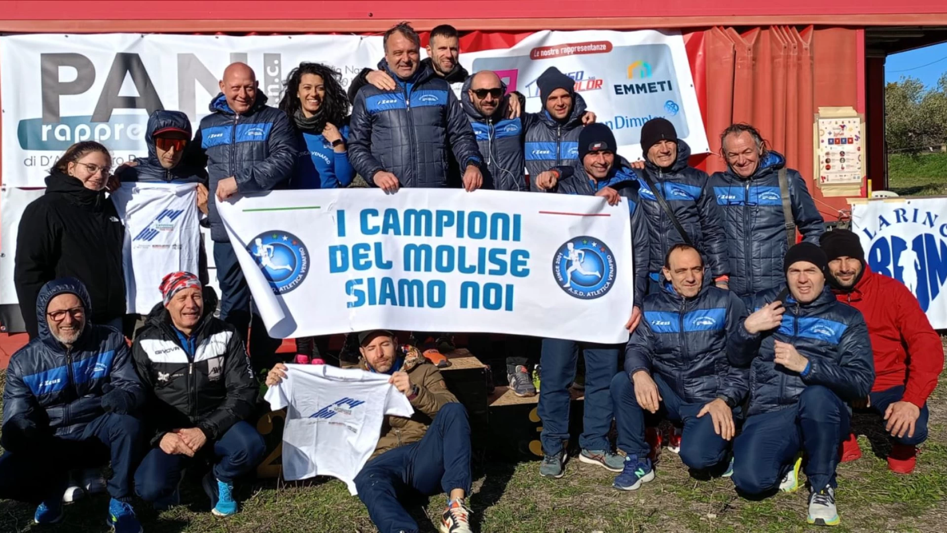 Atletica leggera: l'Atletica Venafro Faga Gioielli trionfa nei campionati regionali cross master di società e individuali.