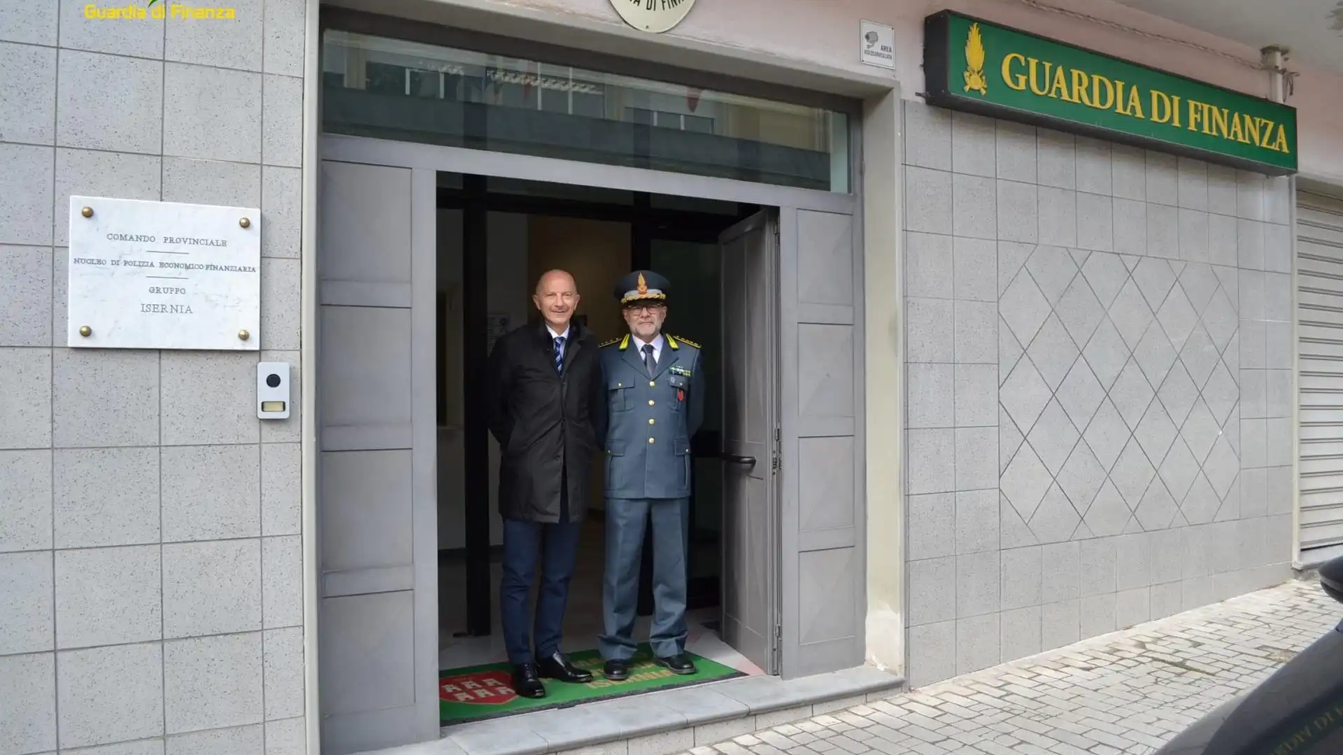 Isernia: il Questore Della Cioppa in visita al Comando Provinciale della FInanza.