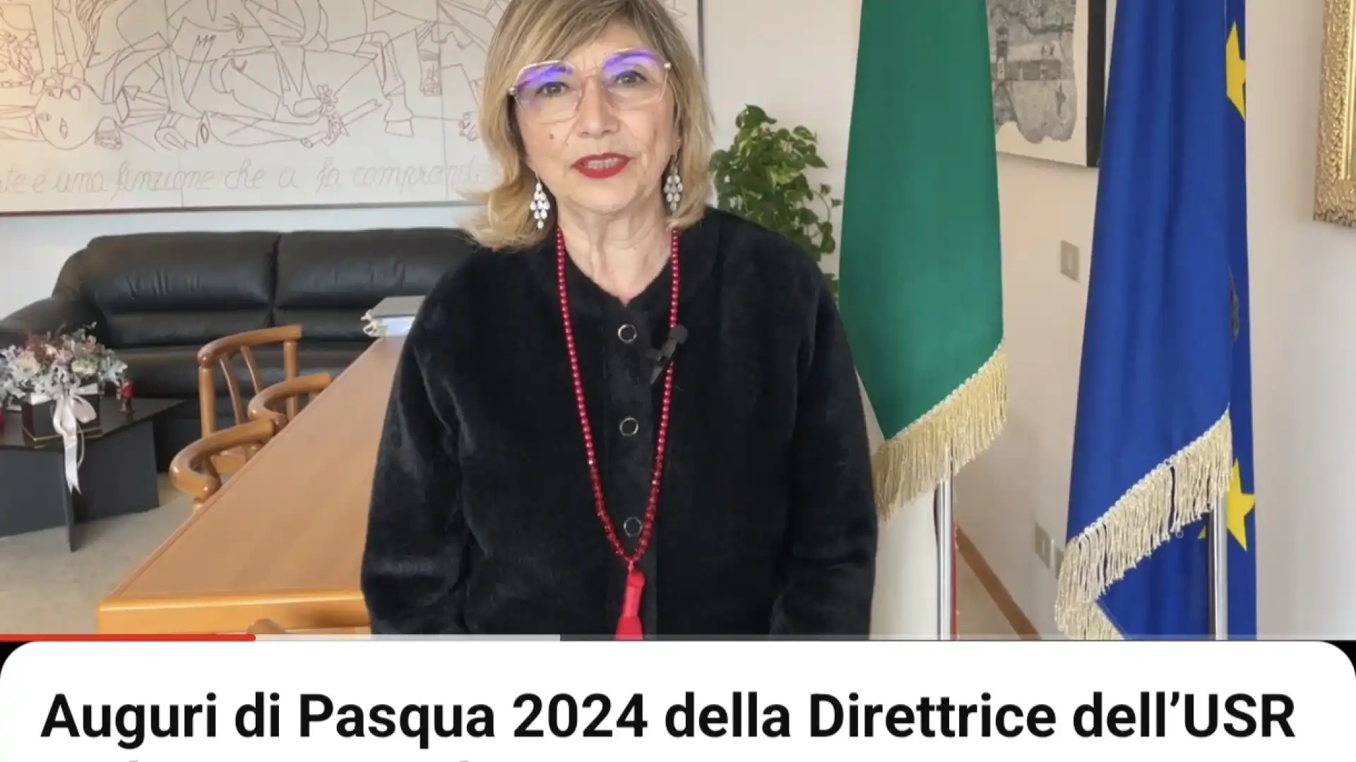 La Direttrice dell'Ufficio scolastico regionale Maria Chimisso augura Buona Pasqua a tutta la scuola molisana. Guarda il video