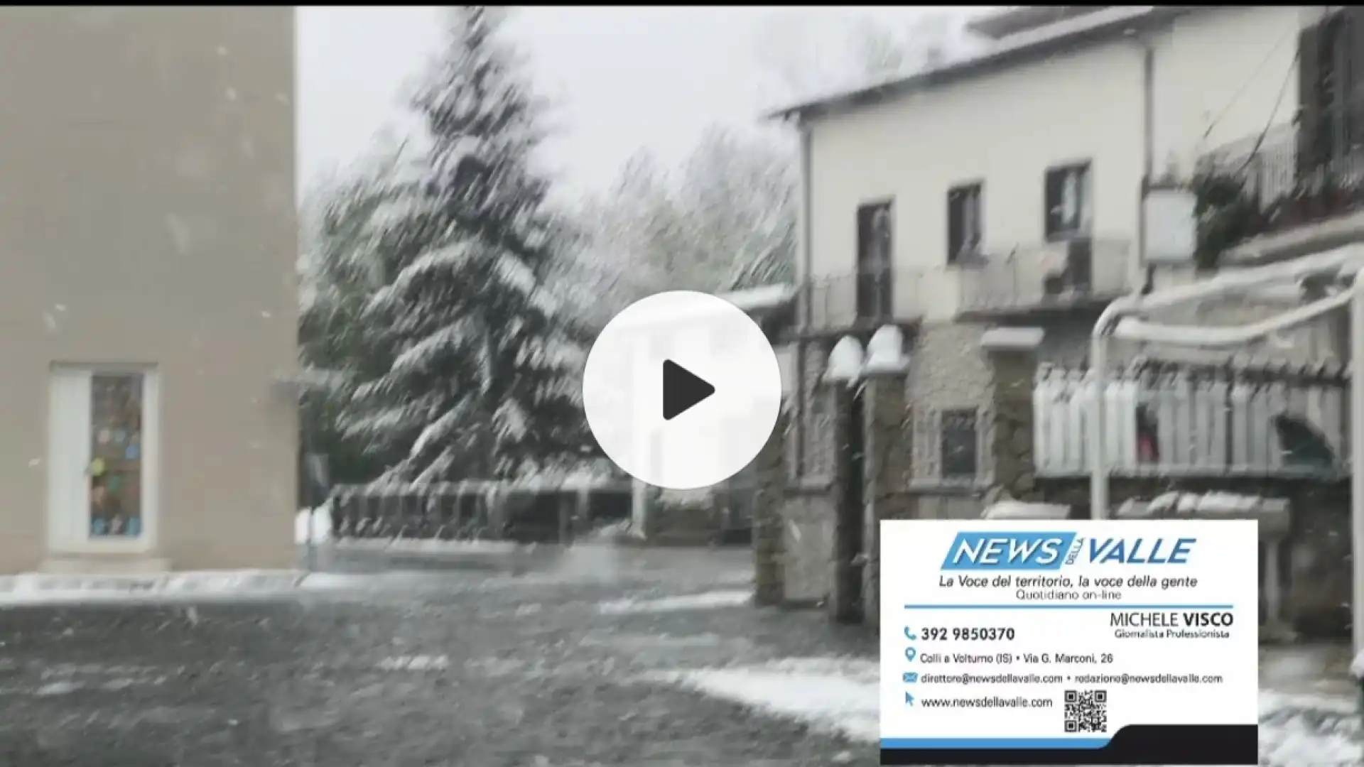 Colpo di coda dell'inverno. Nevicate abbondanti tra Alto Molise e Alto Sangro. Un risveglio atipico. Guarda il video