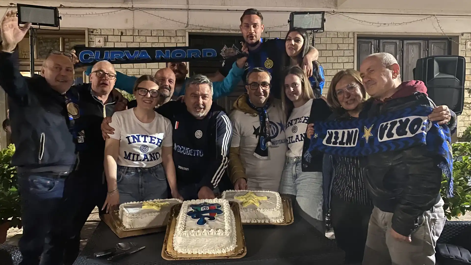 I Tifosi dell’INTER A Monteroduni hanno festeggiato la squadra campione d’Italia.