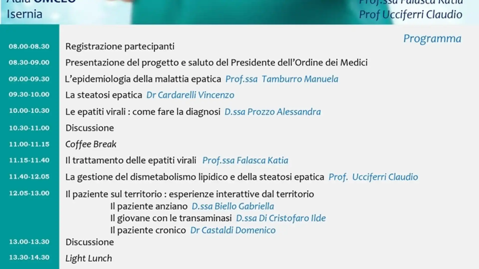 La gestione della patologia epatica: opportunita' e speranze-25 maggio 2024.