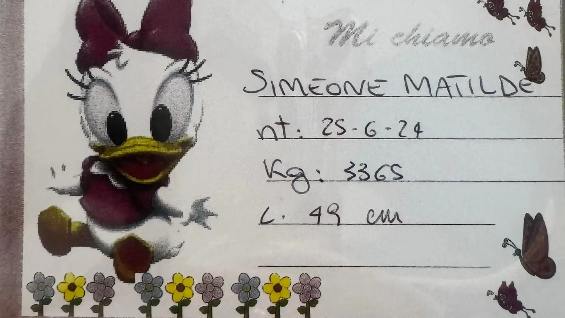 Benvenuta Matilde!