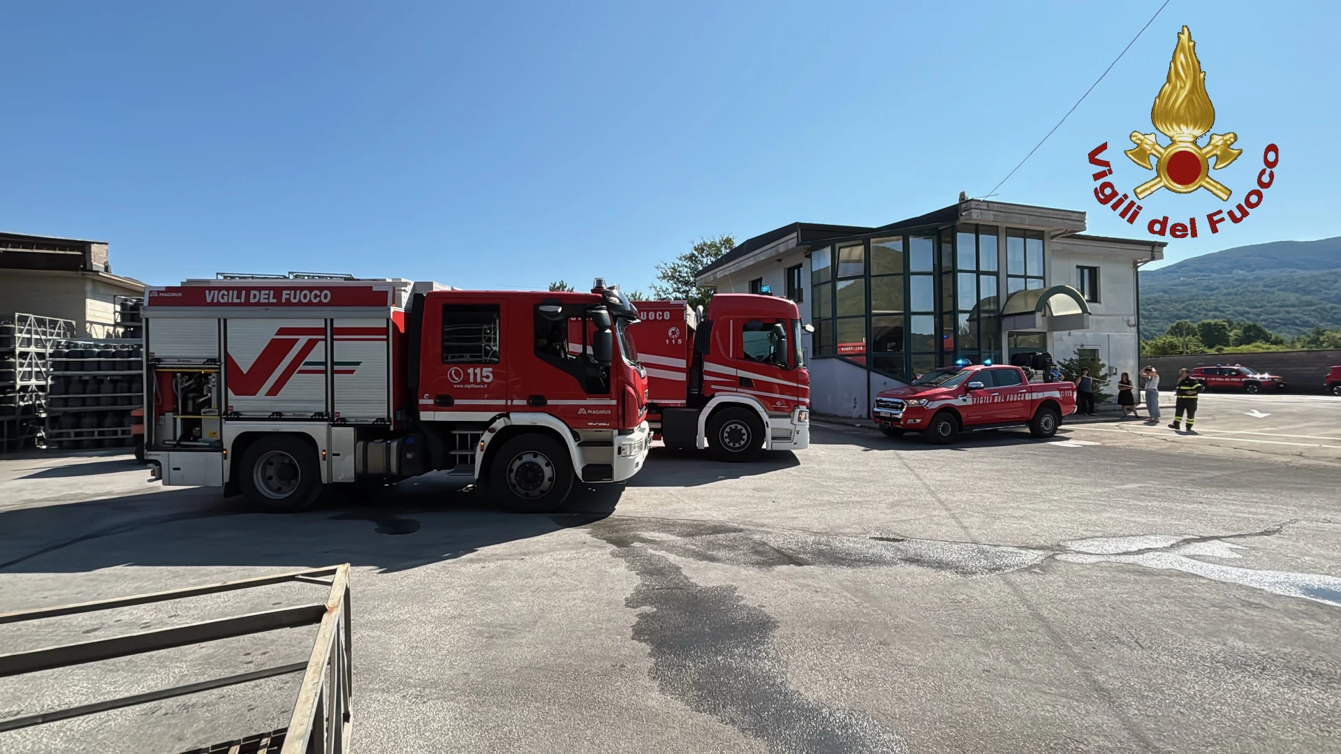 Sessano del Molise: terminate le operazioni di messa in sicurezza dello stabilimento industriale adibito a lavorazione e deposito Gpl. Si era sviluppato un incendio.