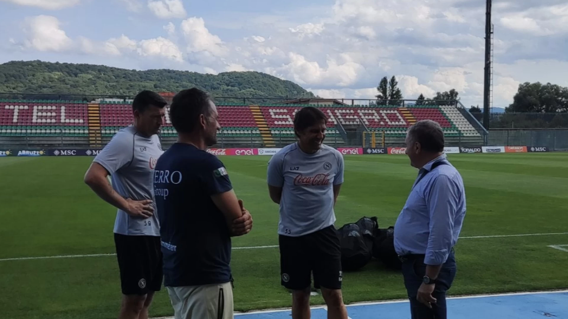Castel Di Sangro: Caruso accoglie mister Conte con grande entusiasmo. "Uomo dal grande carisma".