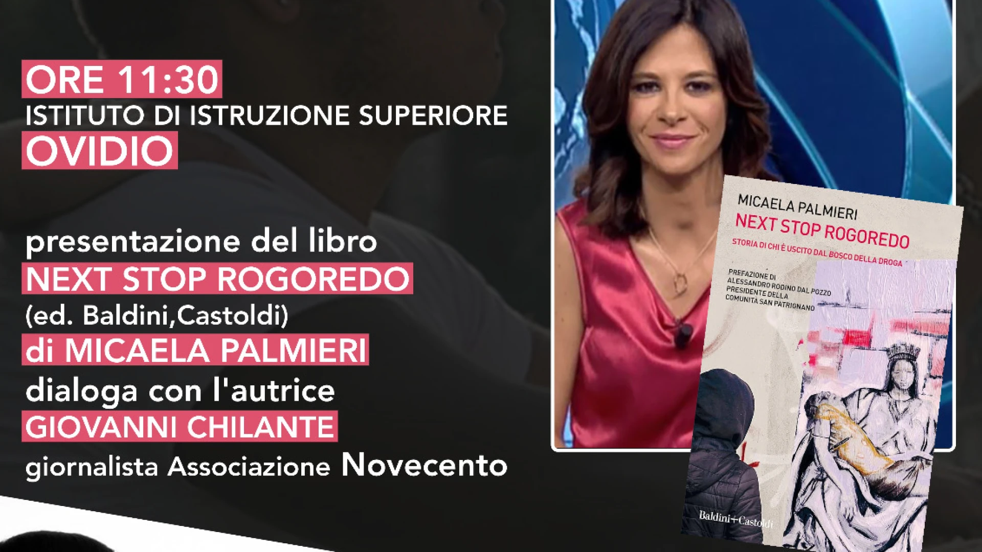 Tra disagio e realtà": la giornalista del Tg1 Micaela Palmieri incontra gli studenti a Sulmona