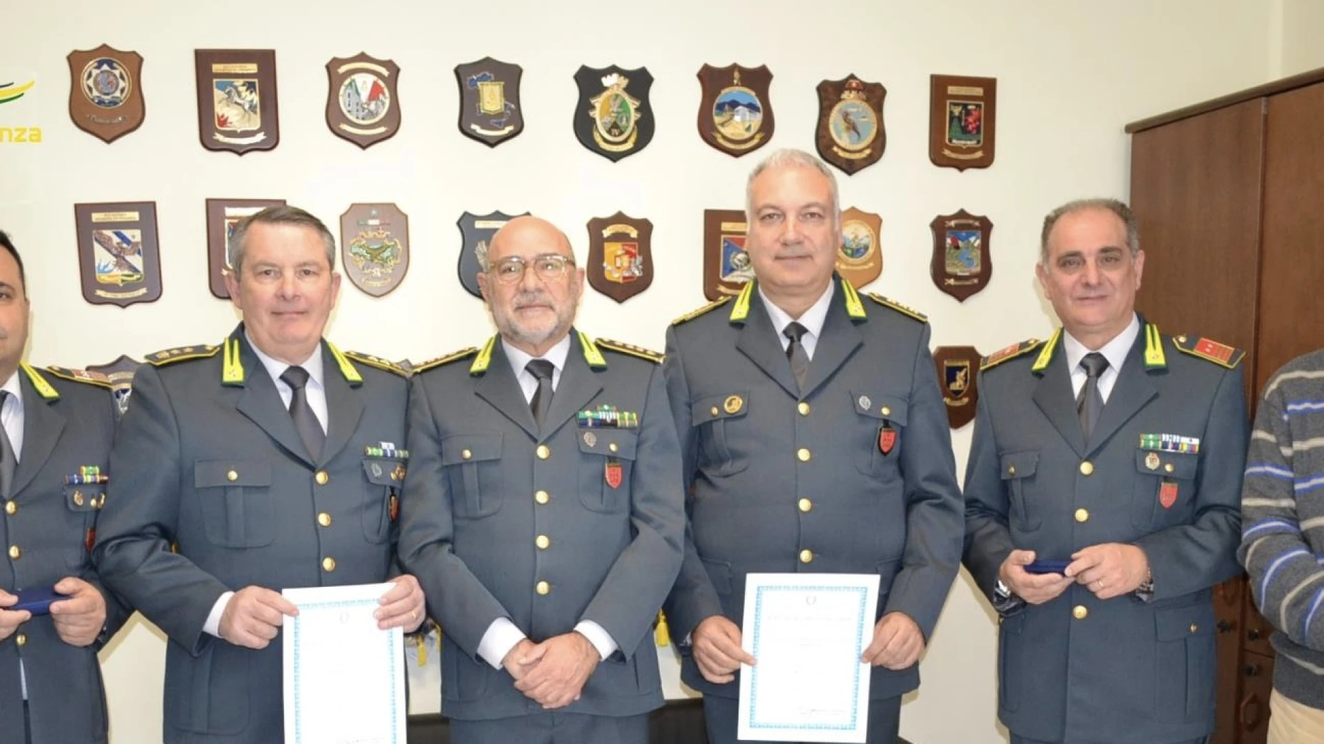 Isernia: consegnate presso il Comando Provinciale della Guardia di Finanza di onorificienze ad alcuni ufficiali ed ispettori.
