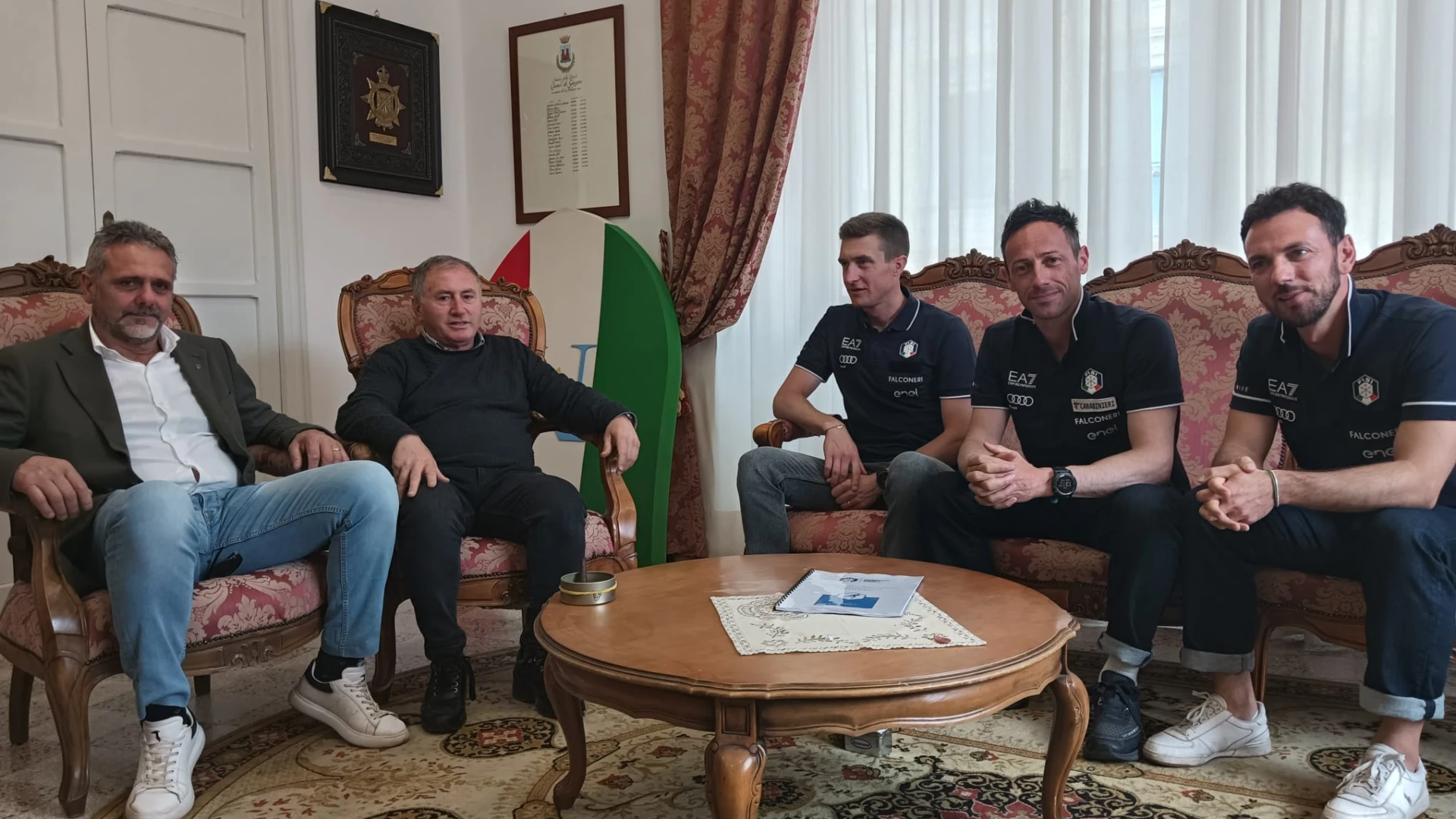 Arturo Como porta a Castel di Sangro le alte sfere della FISI. Angelo Caruso apre le porte ad un centro federale skiroll