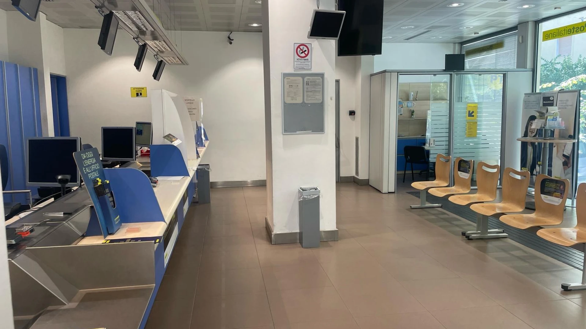 Poste Italiane: in Molise da oggi in tutti gli uffici postali tornano i consueti orari di apertura.