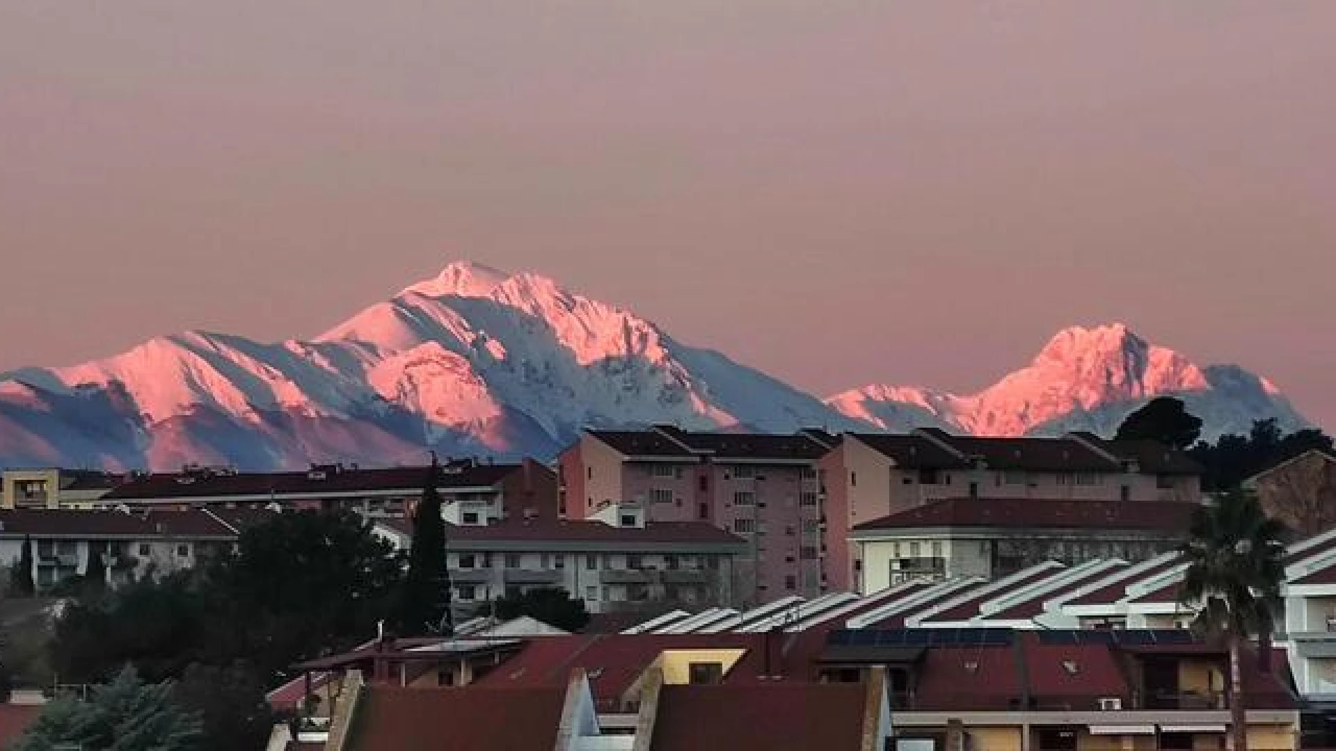 Gelo sulle montagne d'Abruzzo, -17.4 a Navelli
