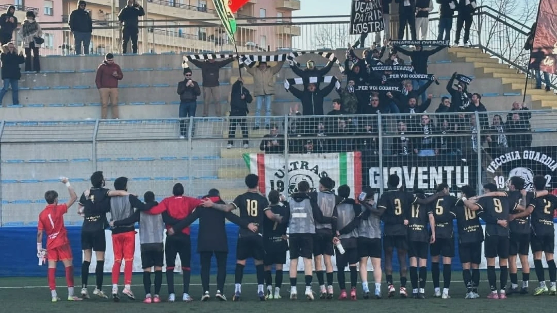 Della Ventura per la vittoria dell'Us Venafro contro la Folgore Delfino Curi Pescara