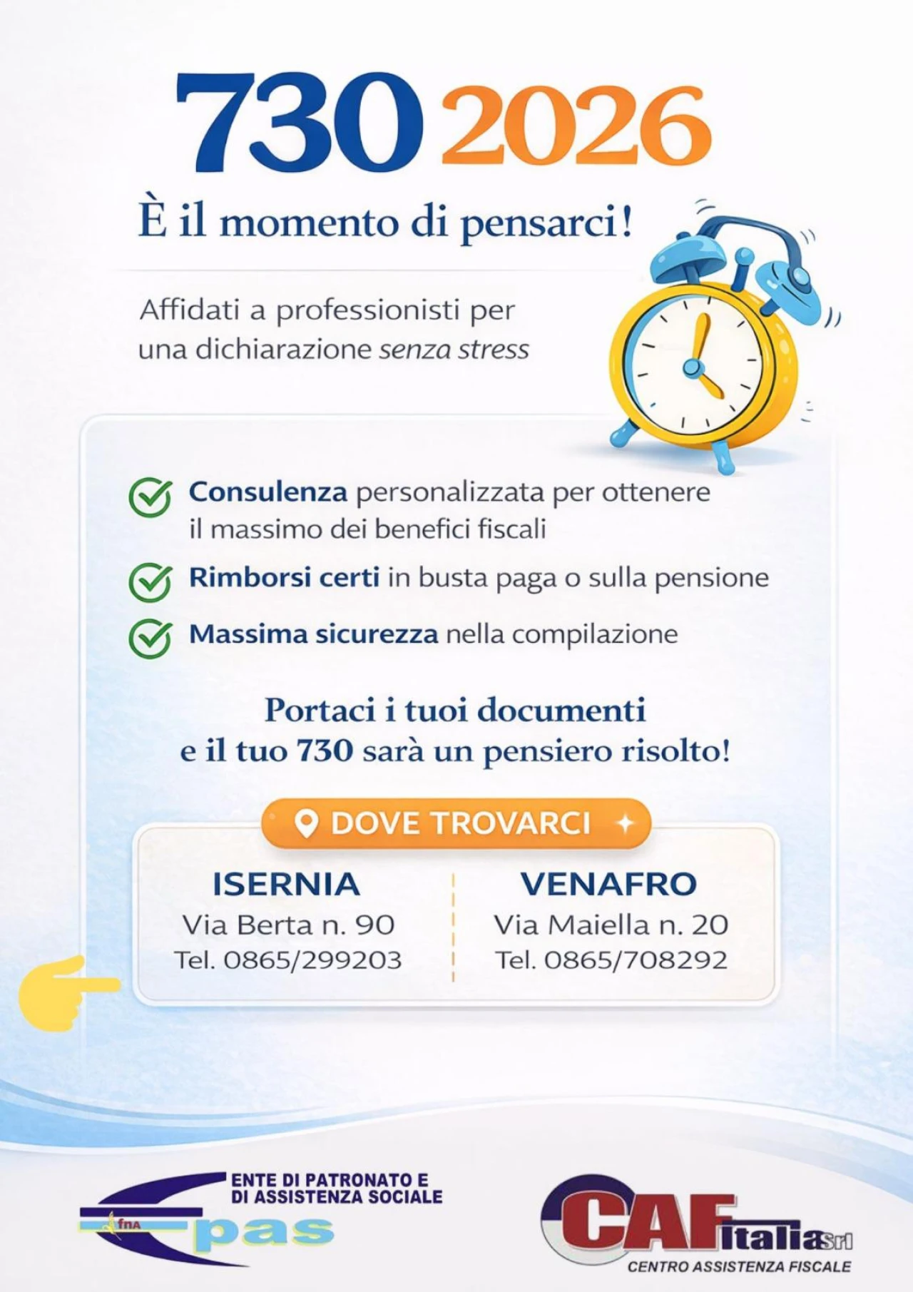 Banner Kevin sindacato campagna 730 2026