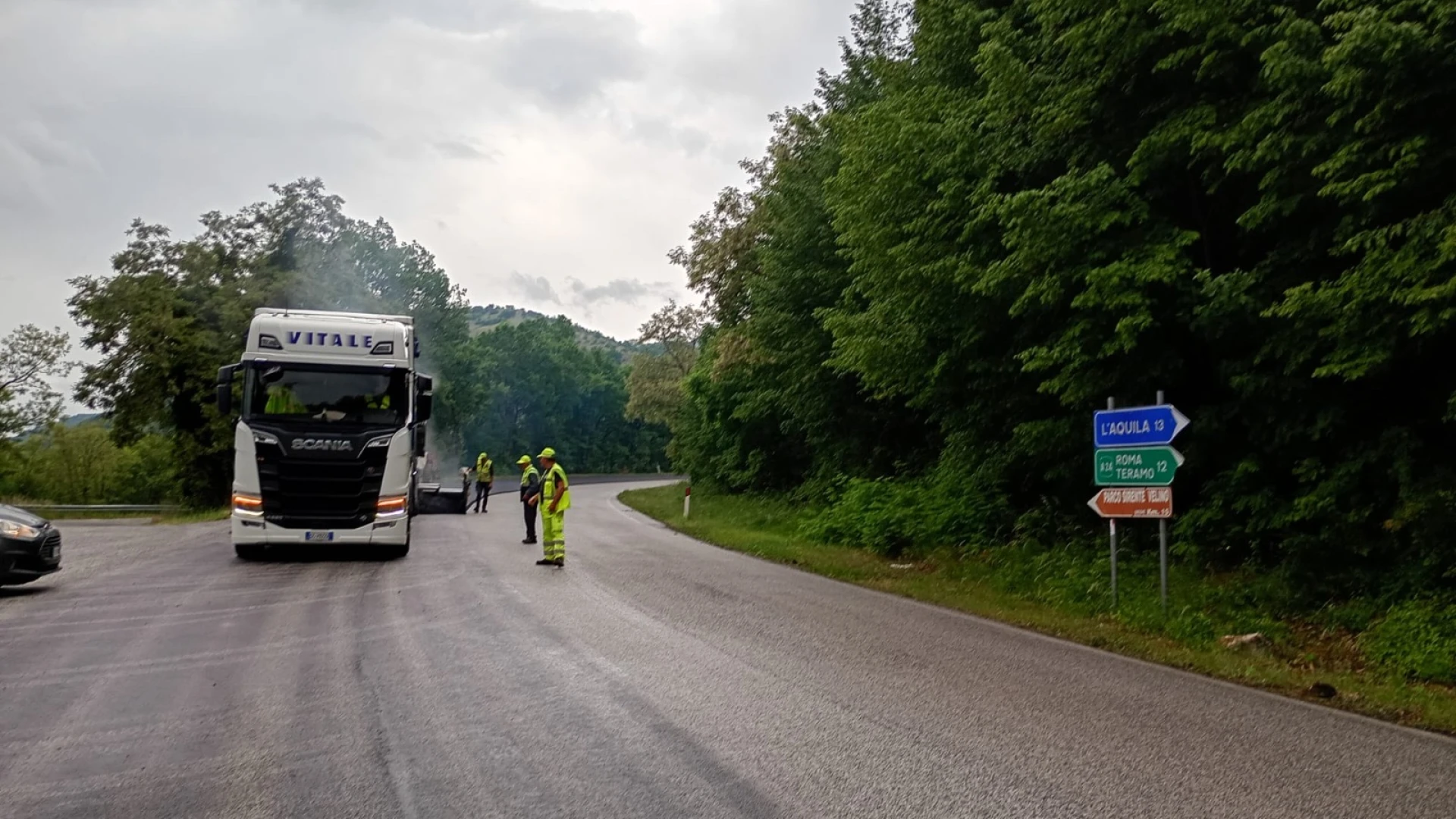 Provincia dell’Aquila: al via i lavori su strada regionale 5 bis e strada provinciale 38 nei comuni di Ocre, L’Aquila e Rocca Di Mezzo.