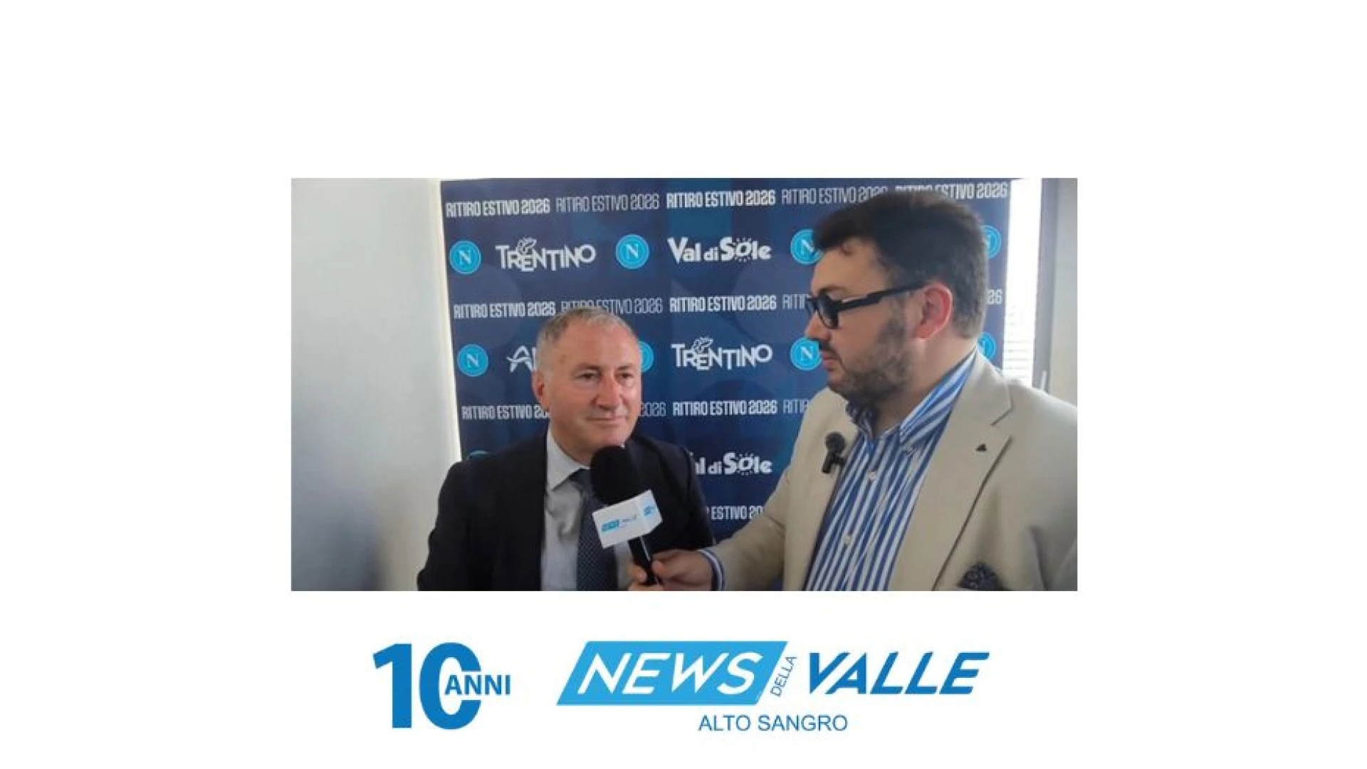 Caruso conia l’Eurelio dedicato a De Laurentiis. Quaglieri conferma l’impegno della Regione Abruzzo. Il Napoli nell’anno del centenario stupirà i tifosi a Castel Di Sangro. (VIDEO).