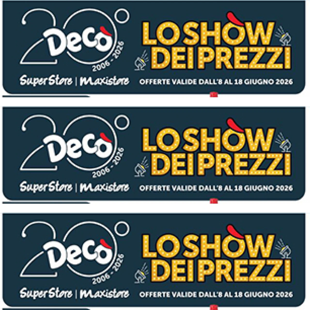 Banner offerte maxistore Deco' fino a 18 giugno
