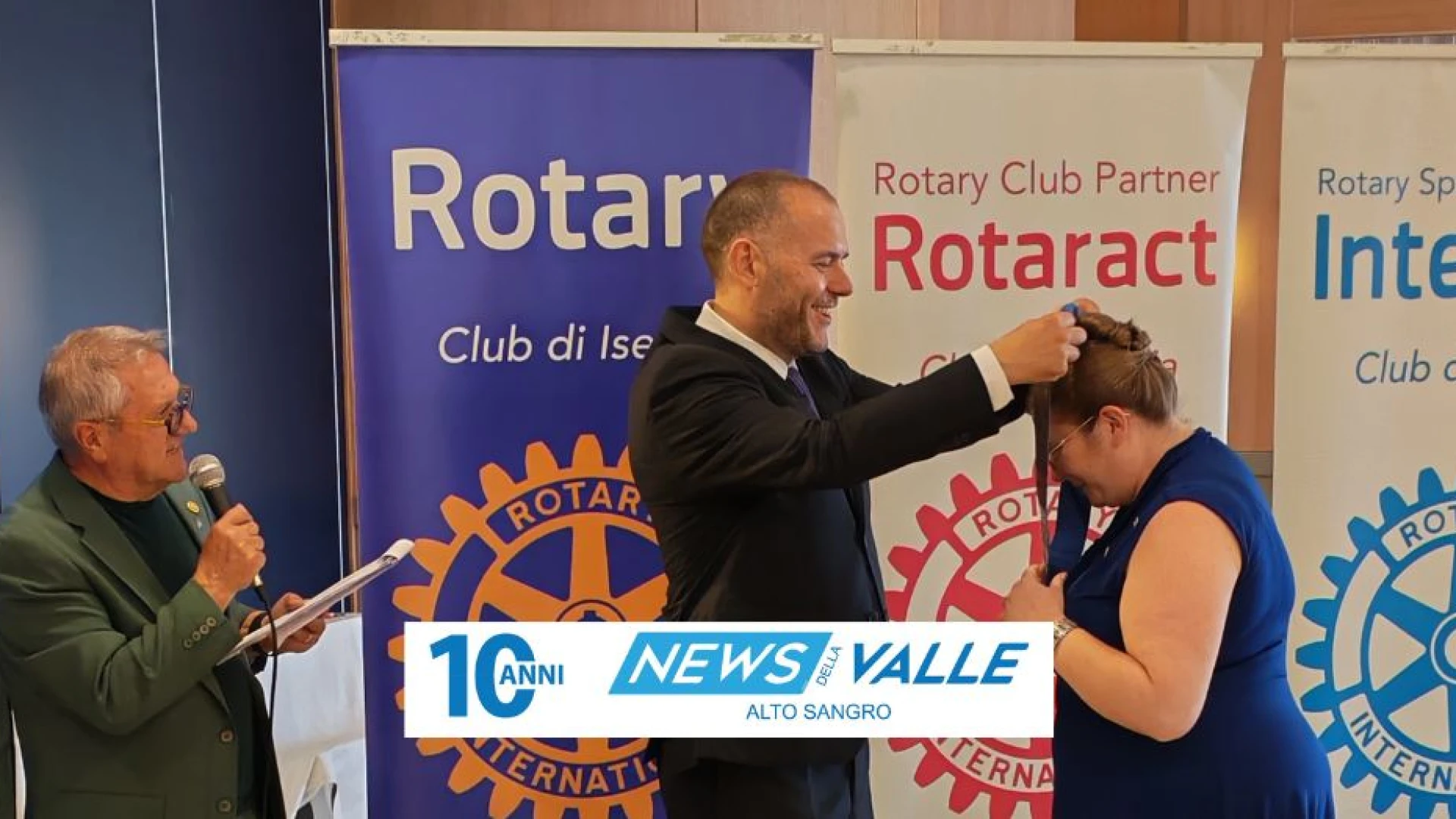 Isernia: passaggio del martelletto al Rotary Club. Cristina Notte subentra a Stefano Testa in qualità di presidente.