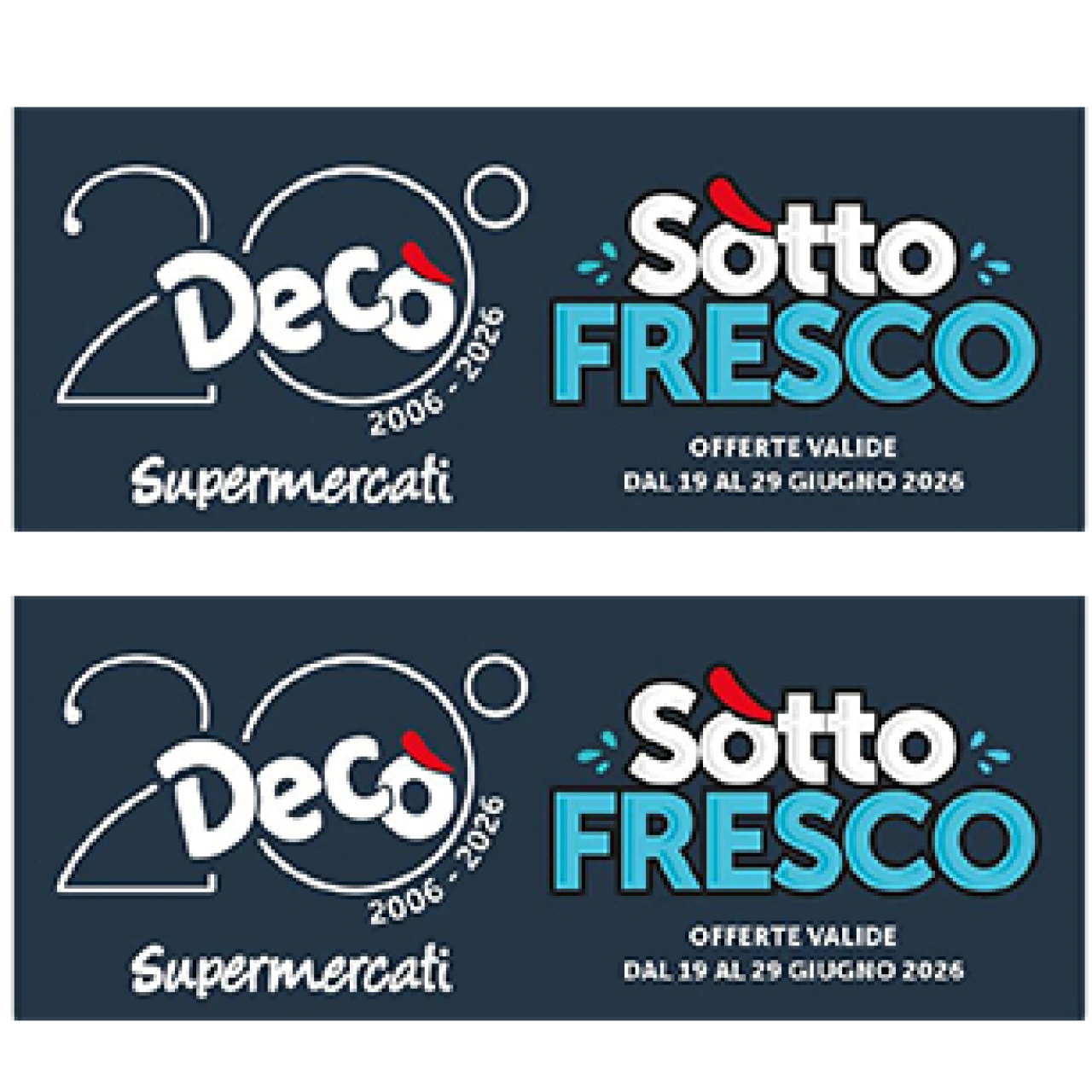Banner Supermercati Deco' fino al 29 giugno