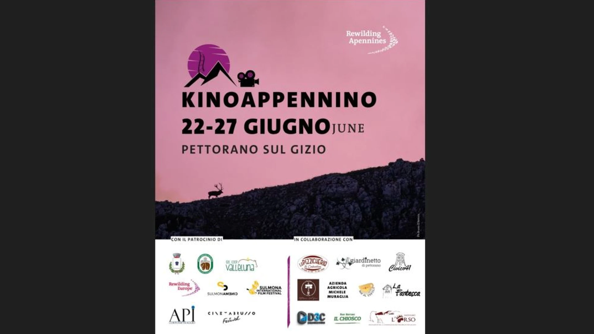 Torna il KinoAppennino, un evento che unisce cinema, natura e coinvolgimento della comunità locale