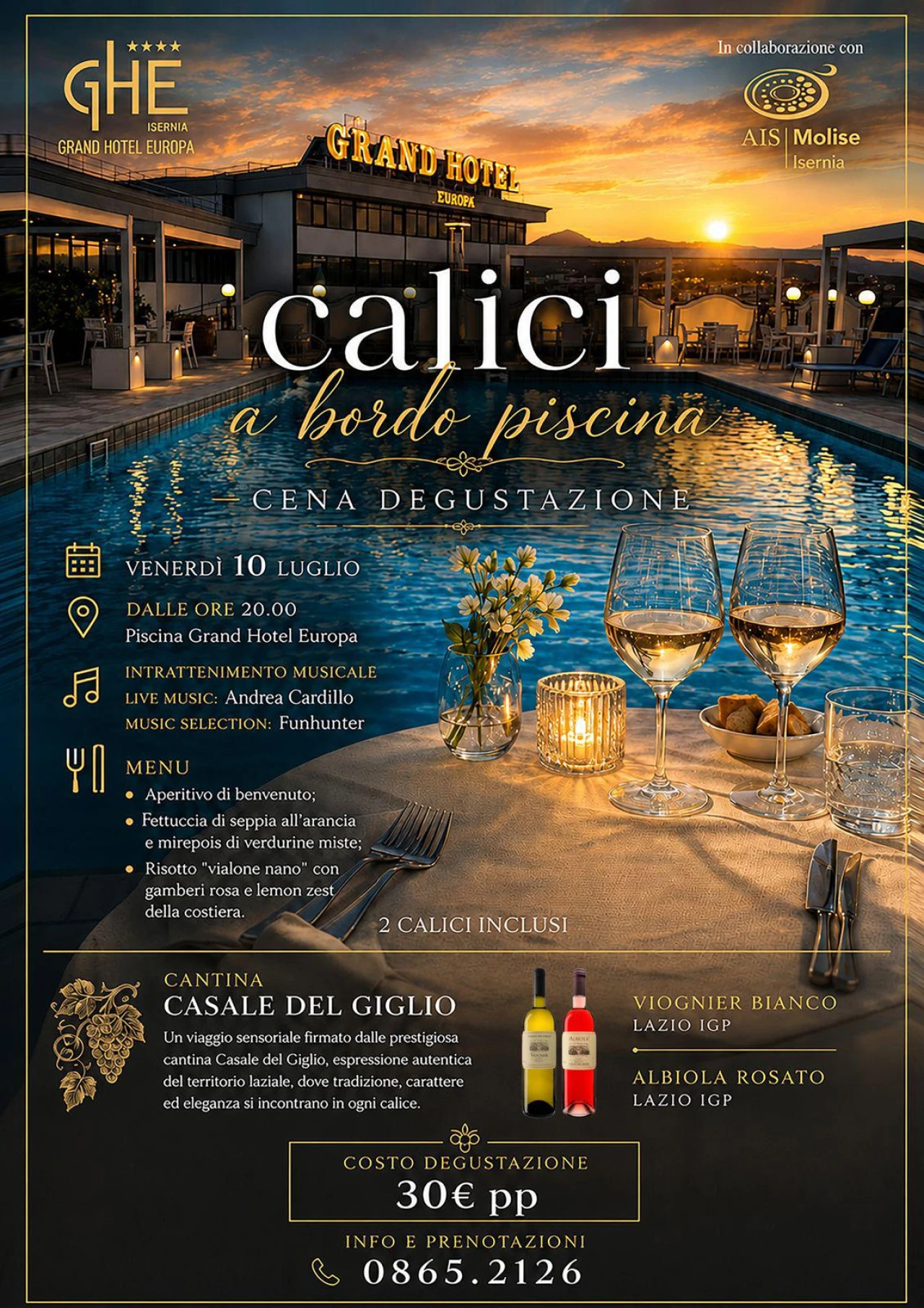 Banner calici in piscina Hotel Europa