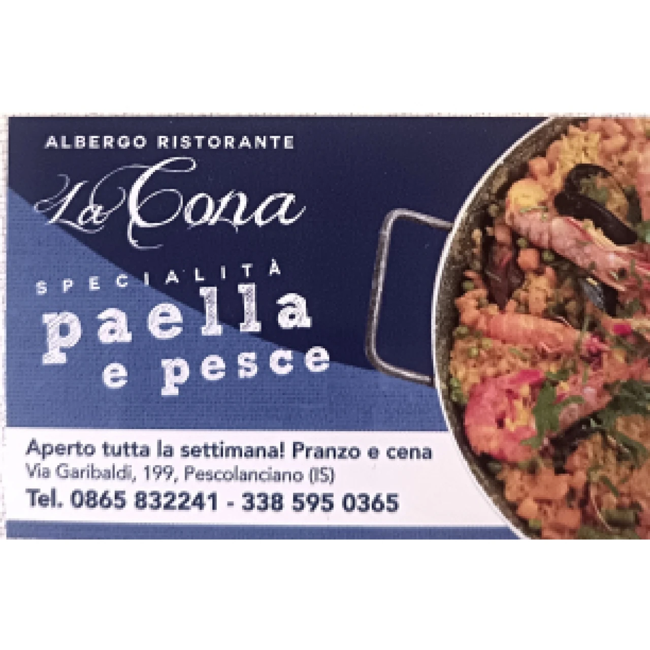 Banner Ristorante La Cona Pescolanciano 306 per 306 pixel