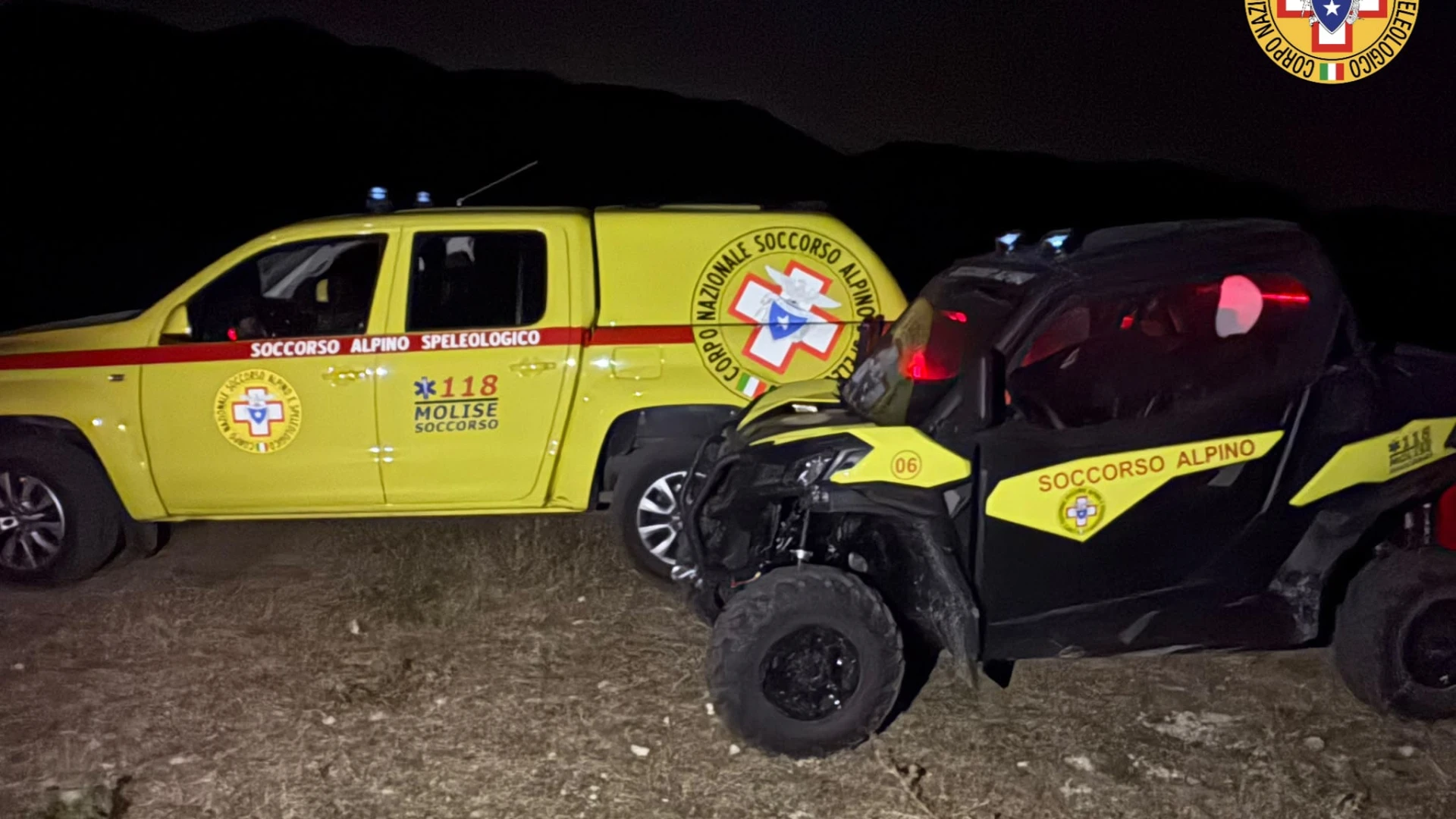 Monti del Matese: escursionisti smarriti , intervento notturno del Soccorso Alpino.