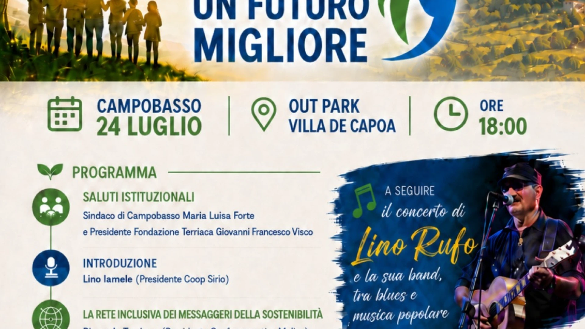 “Insieme, Costruiamo un Futuro Migliore” A Campobasso l’evento organizzato dalla Fondazione Terriaca dedicato a sostenibilità ed inclusione sociale.