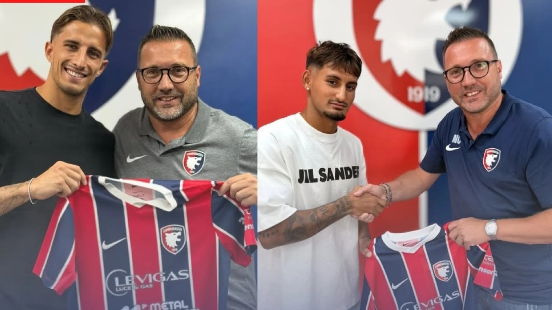 Campobasso FC: ufficiali Carfora e Coccia, cambio d'orario per la Coppa Italia con la Scafatese