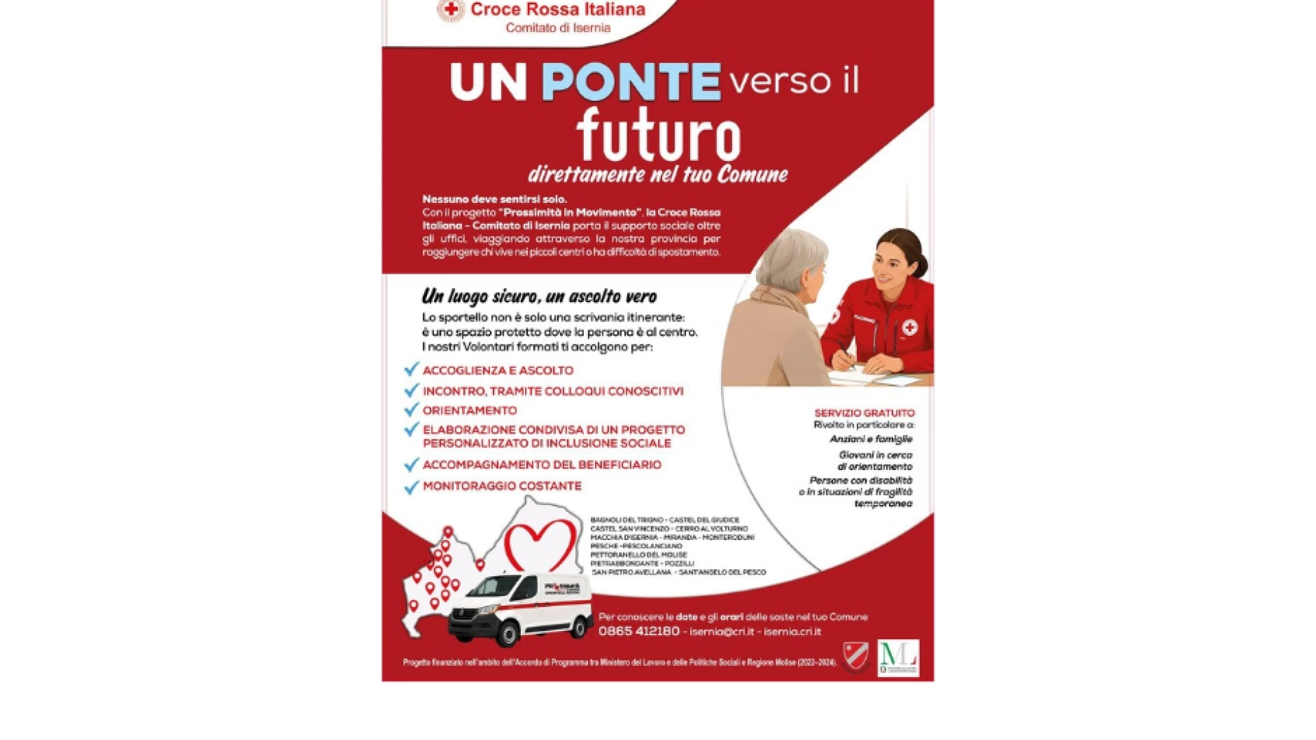 La Croce Rossa impegnata sul territorio. Al via il progetto "Prossimità in Movimento".