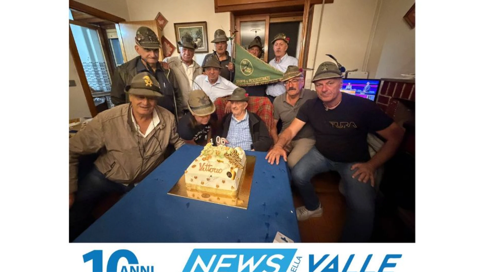 Pescocostanzo in festa per i 106 anni di Vittorio Trozzi. Nella serata di ieri i festeggiamenti.