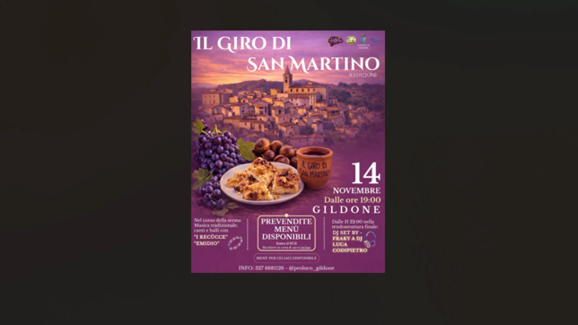Gildone: torna l’appuntamento autunnale con il Giro di San Martino. L’evento in programma sabato 14 novembre.