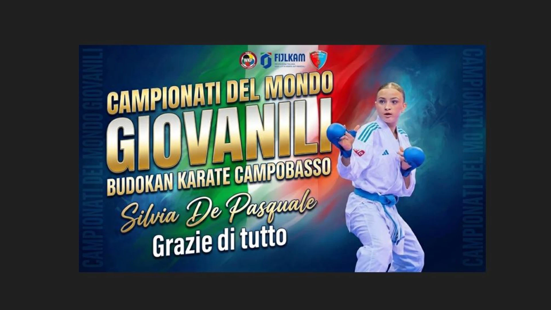 Impresa storica ai Mondiali Giovanili: Silvia De Pasquale porta Campobasso ai vertici del Karate mondiale