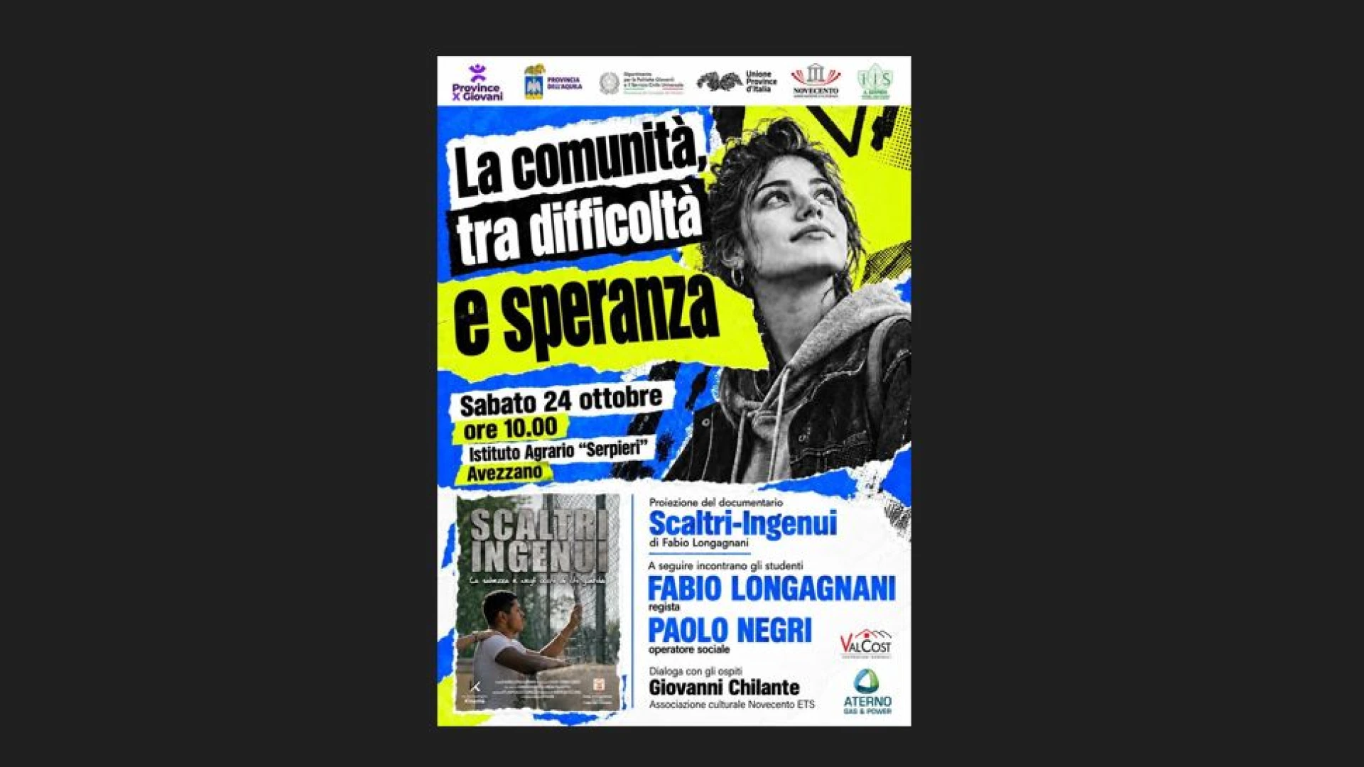 Giovani, scuola e prevenzione: ad Avezzano il primo incontro del progetto “Ambasciatori di Comunità”.